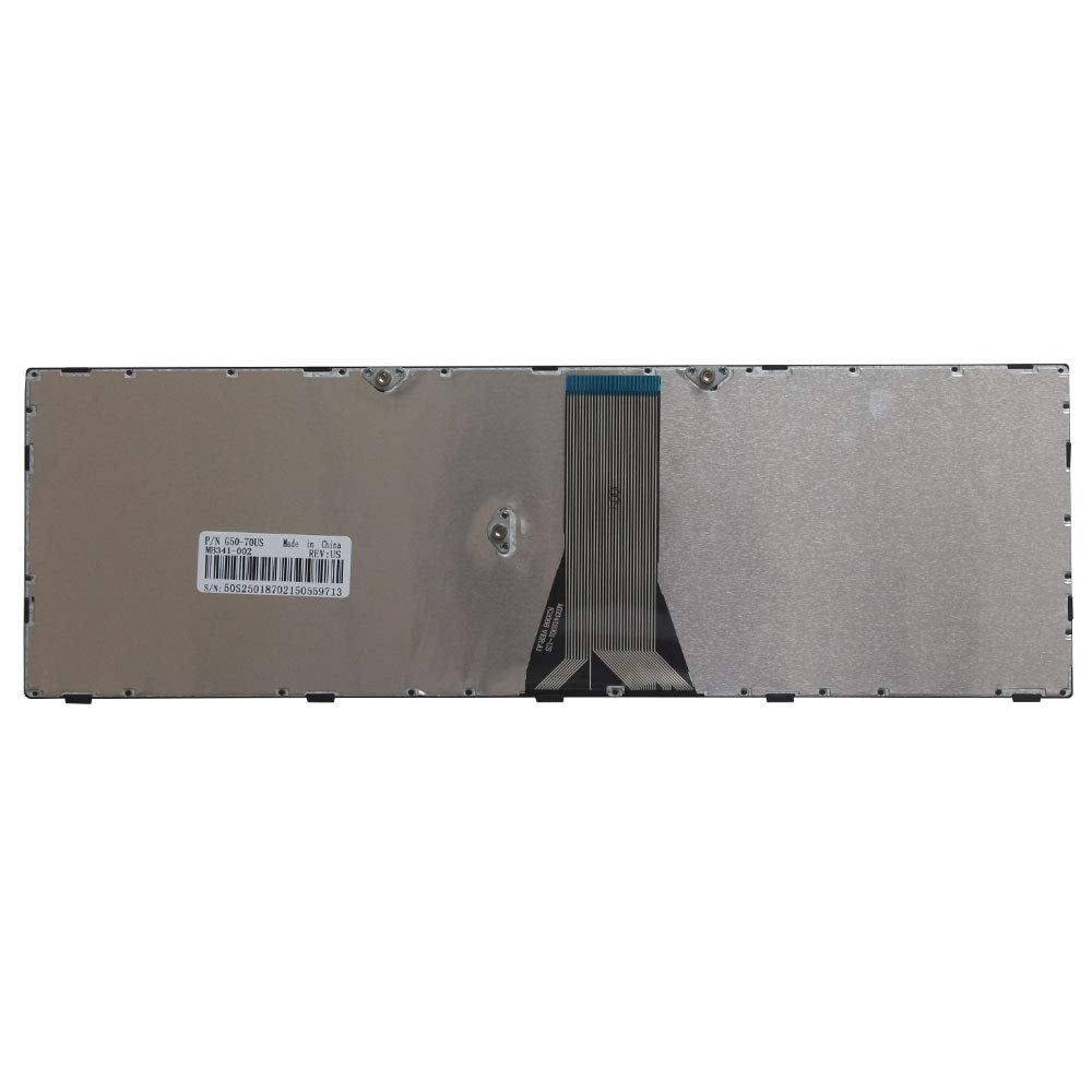 Laptop Replacement Keyboard Fit Lenovo IdeaPad 300-15 300-15IBR 300-15ISK 300-17ISK 305-15ABM (No Backlight Sliver)