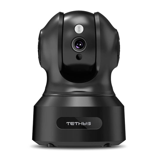 TETHYS Wireless Security Camera 1080P Indoor [Work with Alexa] Pan/Tilt WiFi Smart IP Camera Dome Surveillance System w/Night Vision,Motion
