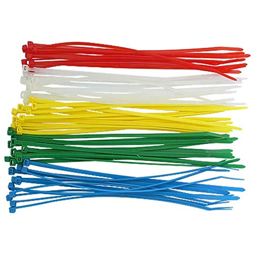 SYD CHEN 4 Inch Grey Zip Ties (100 Pieces), 18lb Strength, Nylon Gray Cable Wire Ties