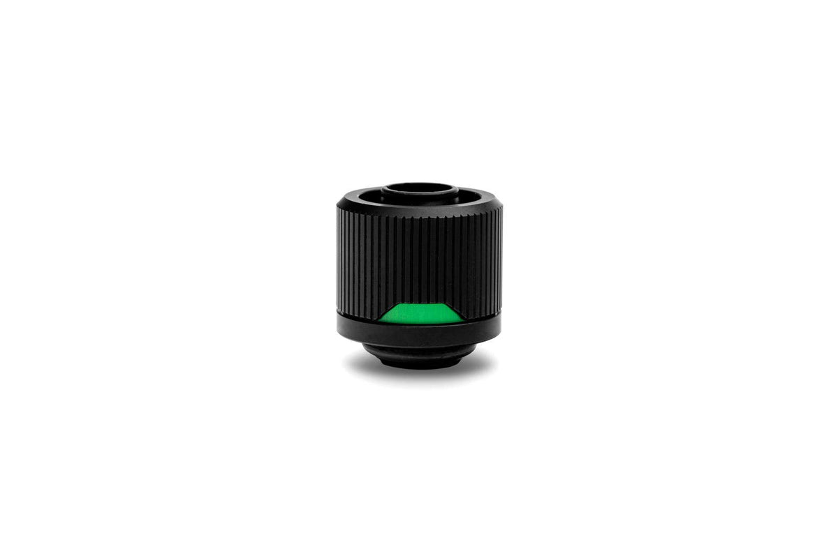 EKWB EK-Quantum Torque STC-10/16 Compression Fitting for Soft Tubing, 10/16mm (3/8" ID, 5/8" OD), Black, 4-Pack