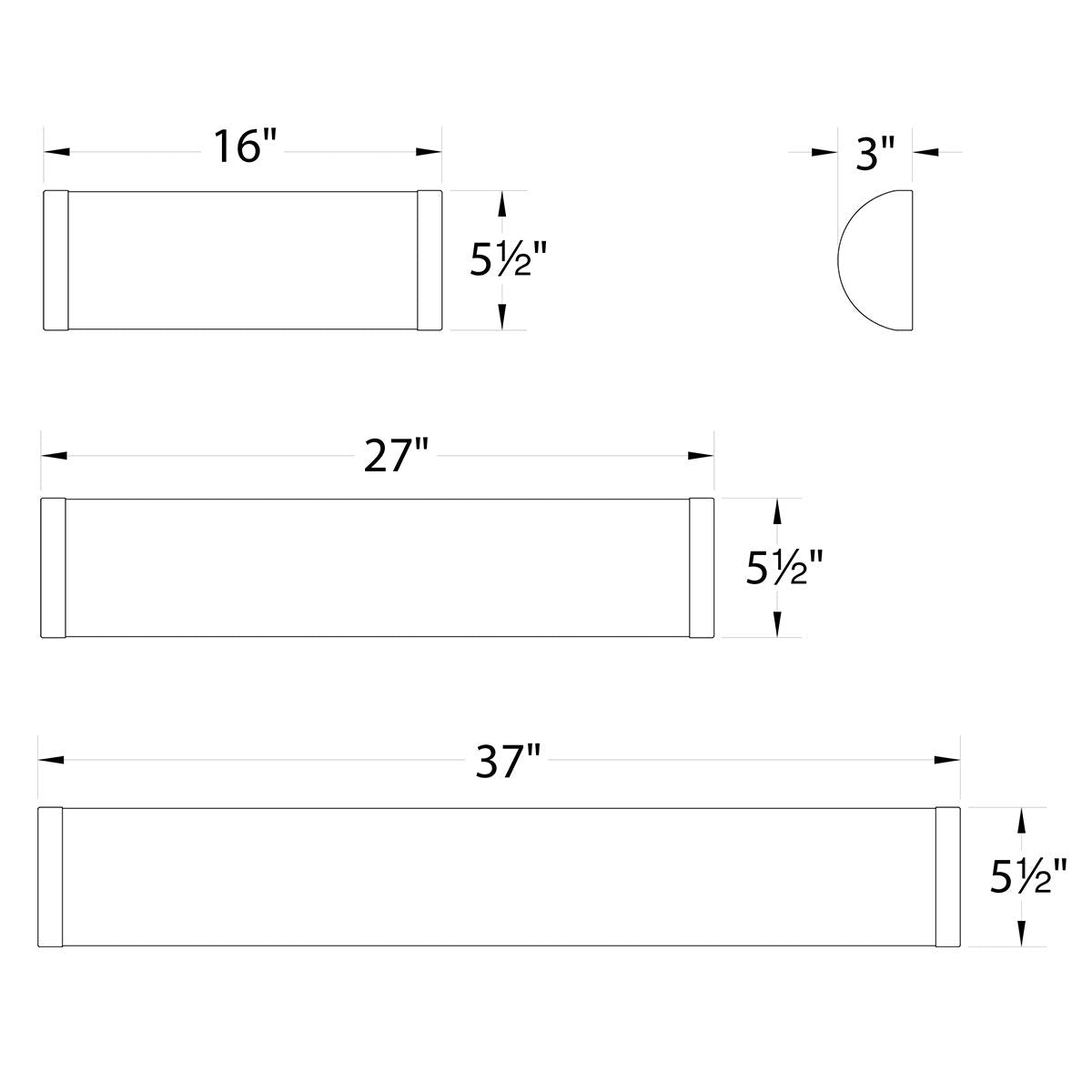 WAC Lighting, Fuse 16in LED Energy Star Bathroom Vanity & Wall Light 3000K in Brushed Nickel