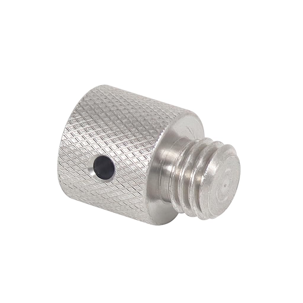 NovelGoal Stainless Steel Inch 1/4-20 Female to M10-1.5 Male Adapter Screw Head Tripod Adapter Screw Photography Accessories Sports Camera Accessories