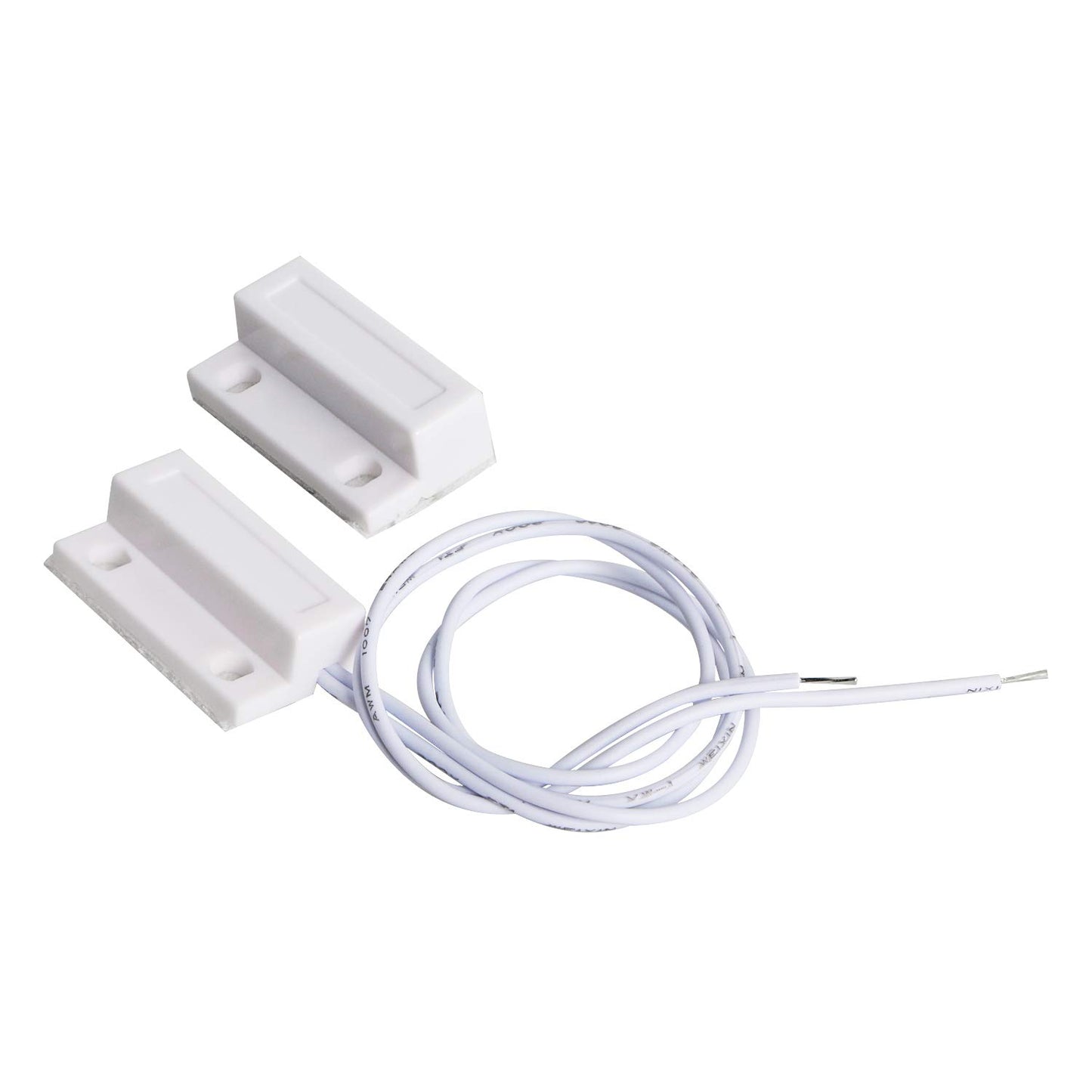 Aoje-Link RC-38A NO Wired Magnetic Door Switch Window Sensor Alarm for Home Security Access Control and Burglar Alarm Systems White 1pcs