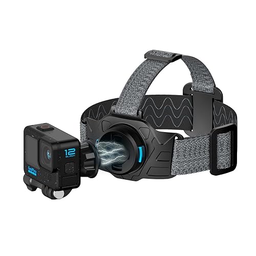 SUREWO Magnetic Head Strap Mount,Adjustable Head Belt Mount Compatible with Go pro Hero 13/12/11/10/9/8/7/6/5 Black,DJI Osmo Action 5 pro/4/3/2,Insta