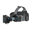 SUREWO Magnetic Head Strap Mount,Adjustable Head Belt Mount Compatible with Go pro Hero 13/12/11/10/9/8/7/6/5 Black,DJI Osmo Action 5 pro/4/3/2,Insta