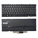 Laptop Replacement Keyboard Compatible for HP Envy X360 13-AY 13-AY0055AU TPN-C147 US Layout Backlit (Black)