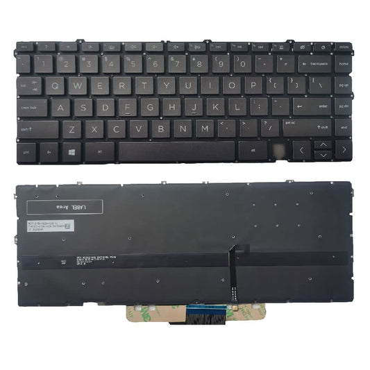 Laptop Replacement Keyboard Compatible for HP Envy X360 13-AY 13-AY0055AU TPN-C147 US Layout Backlit (Black)