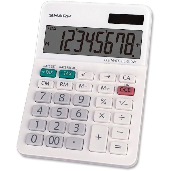 Sharp Calculators Sharp EL-310WB 8 Digit Professional Mini-Desktop Calculator
