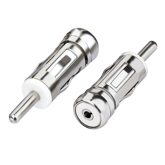 Bingfu Car Antenna Adapter Universal Car Stereo FM AM Radio Antenna Adapter Connector ISO to DIN Plug Connector (2-Pack) for Vehicle Audio Radio Head