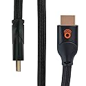 ECHOGEAR Long 15ft Braided HDMI 2.0 Cable - 4k & HDR Compatible - Gold Plated Connections Support 4k at 60fps Refresh Rate & 18gbps Bandwidth