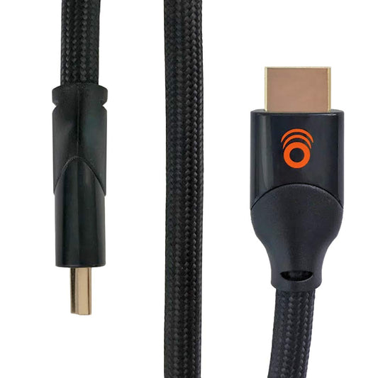 ECHOGEAR Long 15ft Braided HDMI 2.0 Cable - 4k & HDR Compatible - Gold Plated Connections Support 4k at 60fps Refresh Rate & 18gbps Bandwidth