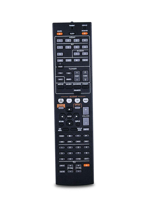 Replaced Remote Control Compatible for Yamaha RX-V371BL YHT-493 HTR-3064 YHT-593BL RX-V473 YHT-697 HTR-5063BL HTR-5066 RXV367BL YHT393BL HTR2064SZ
