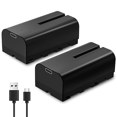 OANSER Replacement NP-F550 Battery with USB-C 3500mAh for NP-F970 NP F550 F750 F770 F960 F530 F330 F570 CCD-SC55 TR516 TR716 TR818 TR910 TR917, NPF