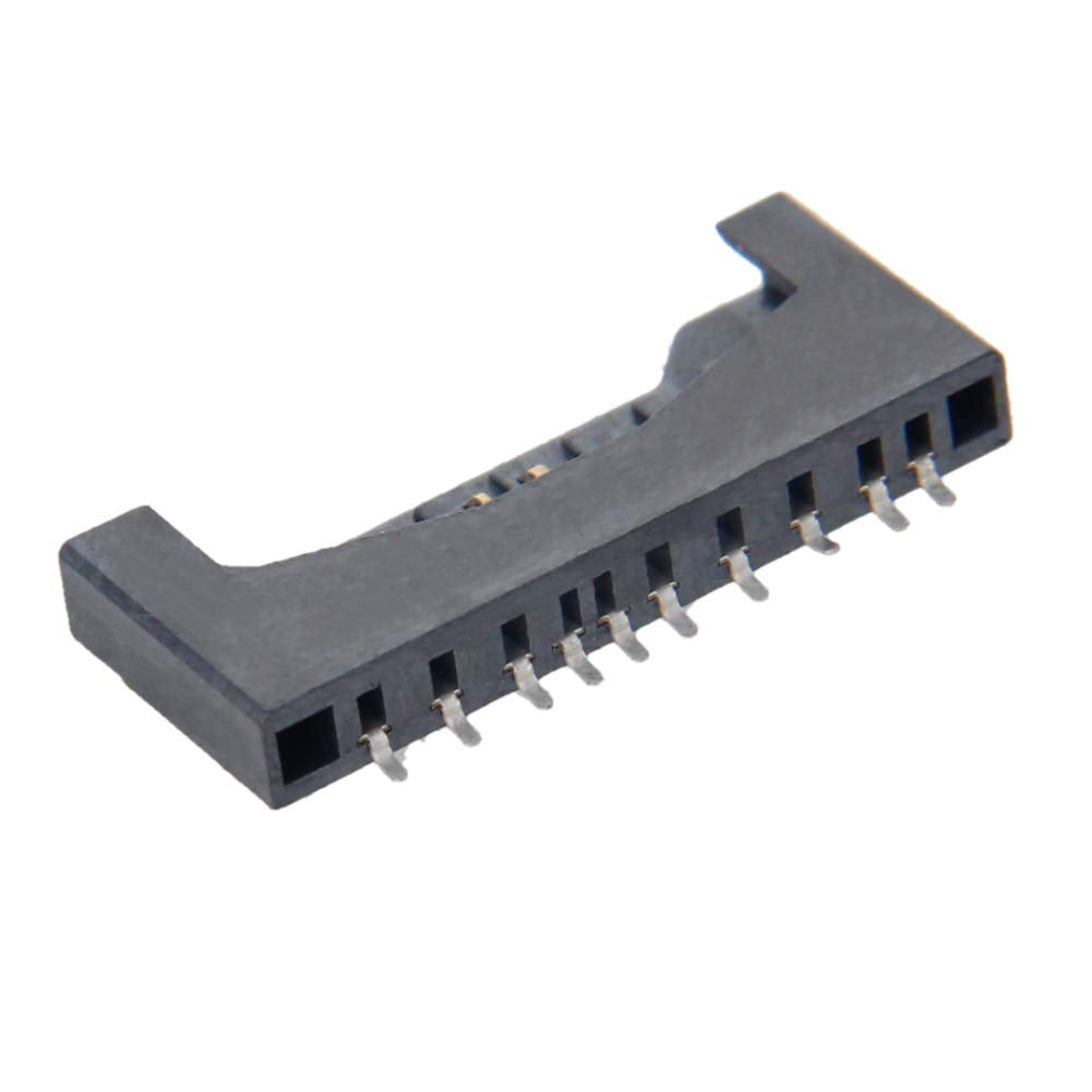 Fielect 20pcs SD Memory Card Socket Holder Spring Loaded Push Type PCB Mount Connector 10 Pin