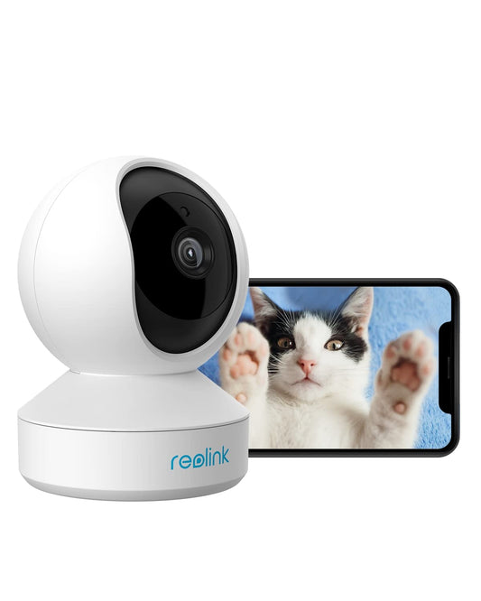 REOLINK Wireless Security Camera, E1 3MP HD Plug-in Indoor WiFi Camera for Home Security, Pan Tilt Baby Monitor/Pet Camera, Night Vision, Compatible
