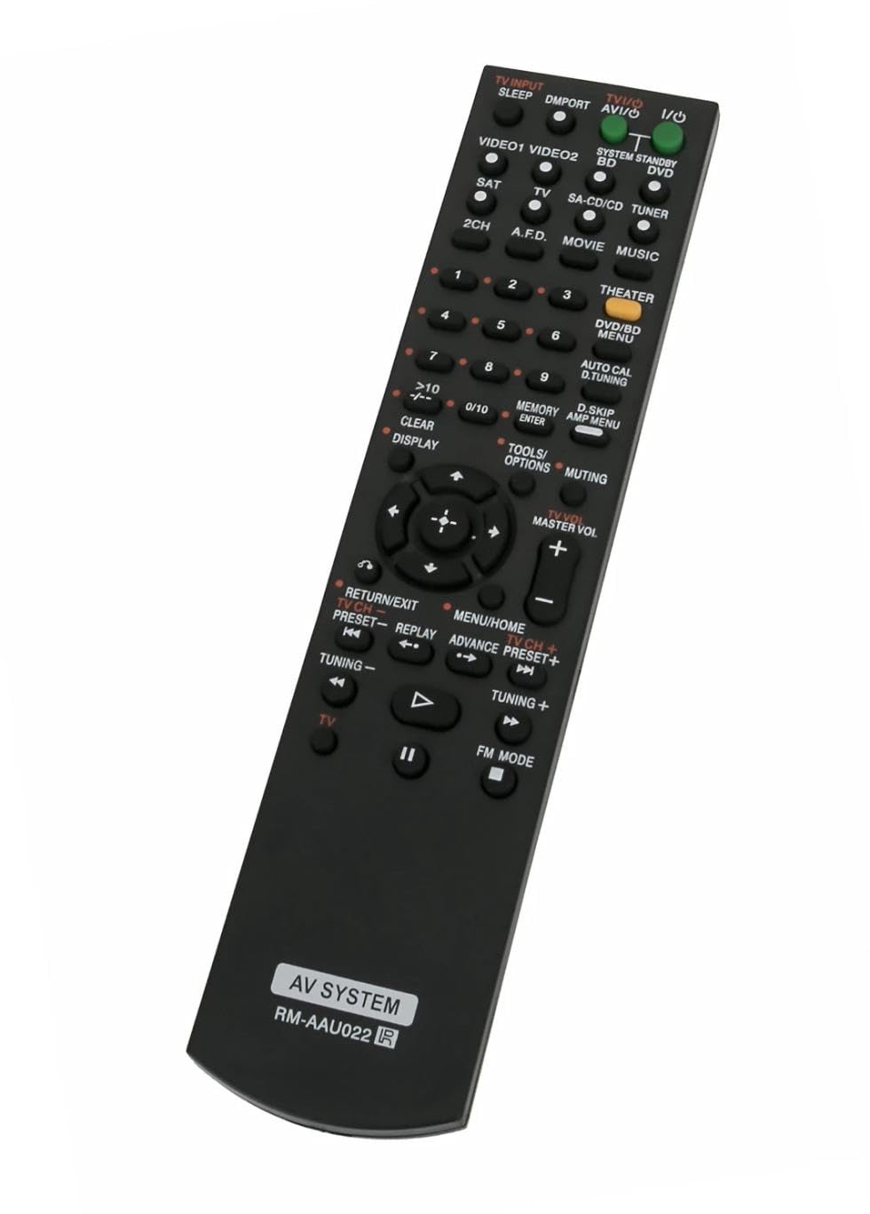 RM-AAU022 Replacement Remote Control for Sony Home Theater AV System in Living Rooms or Rooms, No Programming or Pairing Needed, Replace Remote