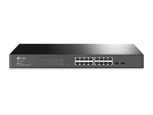 TP-Link 16 Port Gigabit Switch | Smart Managed Switch w/ 2 SFP Slots | Rackmount | Limited Lifetime Protection | Support L2/L3/L4 QoS, IGMP and Link