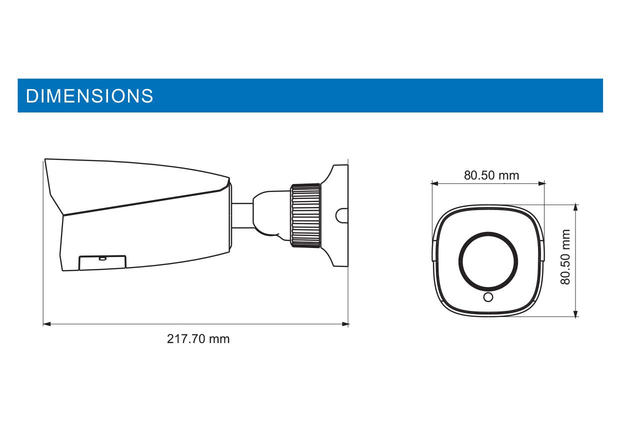 Titanium IP-5IR5S32/MZ 5MP Network IR Motorized Bullet Security Camera, 1/2.7" CMOS Sensor, 2.8~12mm Lens, 2592x1944 Max. Resolution, 30~50m IR Night
