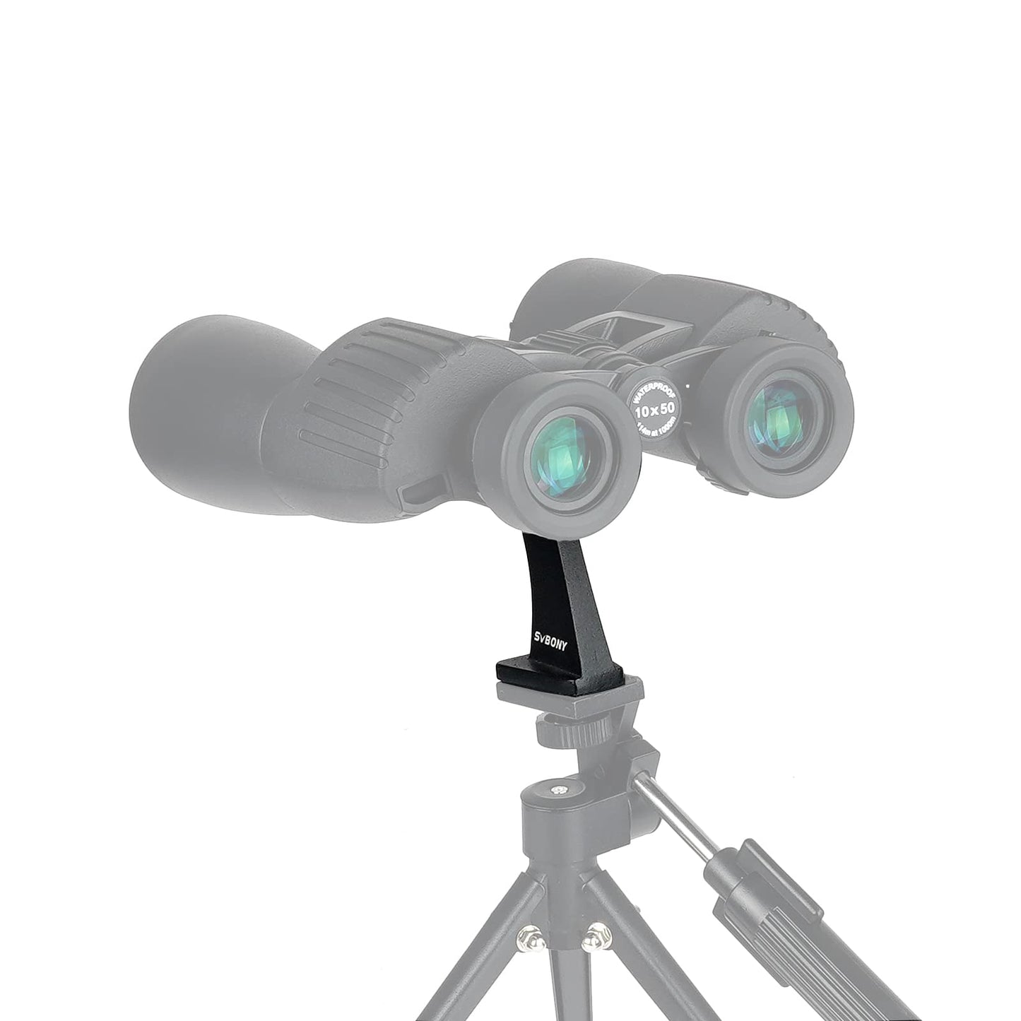 SVBONY SV110 Binocular Camera Tripod Adapter, for Porro Binoculars, with 1/4-20'' Mental Threading Mount, Non-Slip Base, Silicone Ring, Easily Free