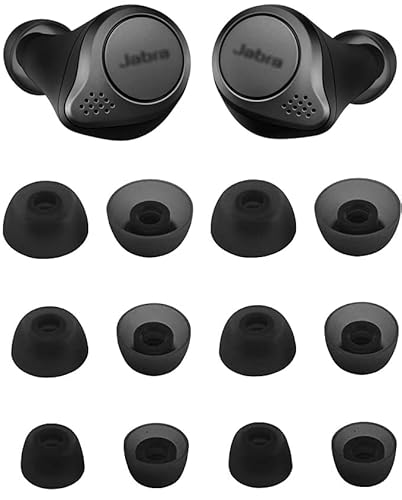 ALXCD Ear Tips for Jabra Elite 65t Headphone, 6 Pairs Replacement Silicone Earbud Tips, Fit for Jabra Elite Active 65t, S/M/L