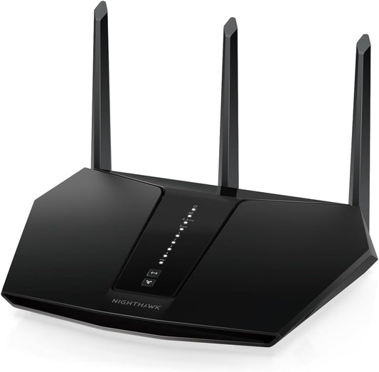 NETGEAR Nighthawk WiFi 6 Router (RAX29) - Security Features, Dual-Band Gigabit Router, AX2400 Wireless Speed (Up to 2.4 Gbps), Covers Up to 2,000