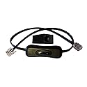 Power Button On/Off Disconnect Switch for Telephone Land Line Phone Cord Cable