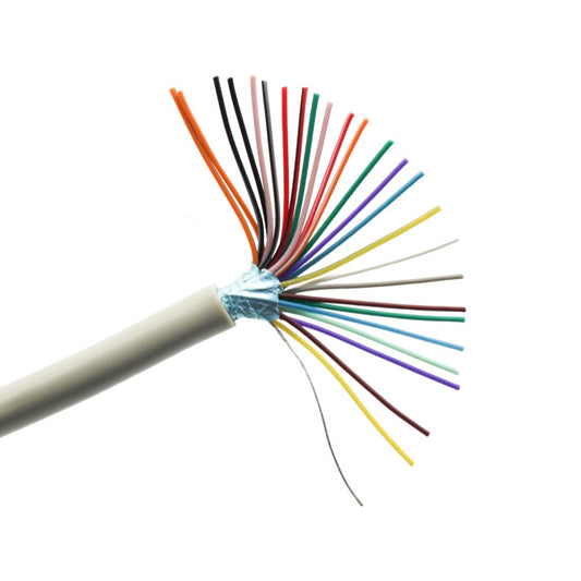 YIOVVOM 28 AWG 25/C CMP Plenum Rated Double Shielded Security RS232 Data Cable - 6.5 Feet - Use for DB25 Serial Adapters