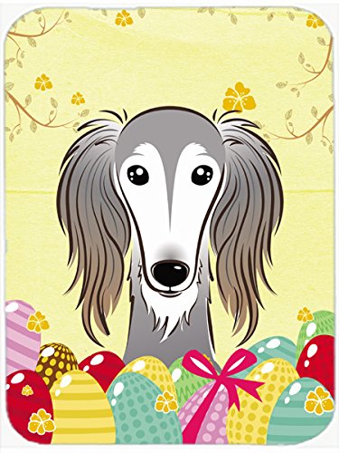 Caroline's Treasures BB1911MP Saluki Easter Egg Hunt Mouse Pad, Hot Pad or Trivet for Home Office Gaming Working Computers Laptop Mouse Mat,Washable