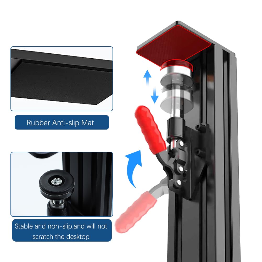 Flight Sim Hotas Desk Mount Compatible with Logitech X56,X52,X52 Pro/ Thrustmaster T-Flight Hotas X,SimTask Farmstick,Sol-R2,T16000M FCS/ VKB