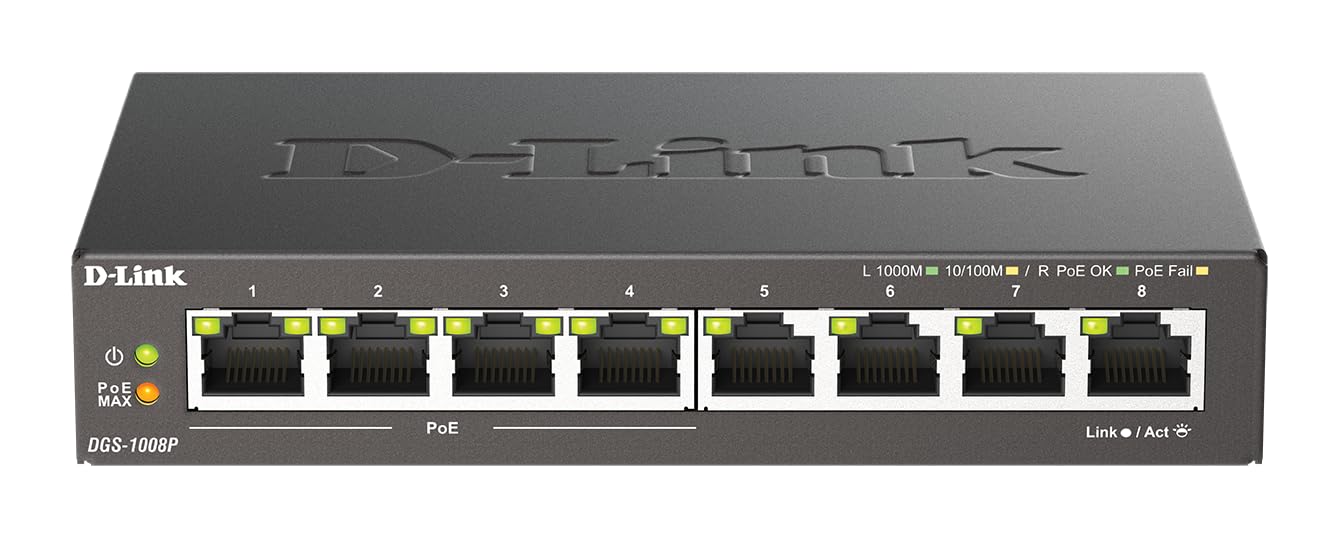 8-Port Gigabit Switch w/PoE