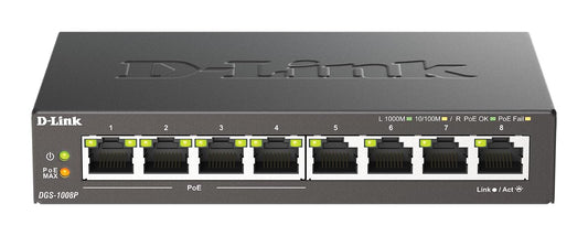 8-Port Gigabit Switch w/PoE