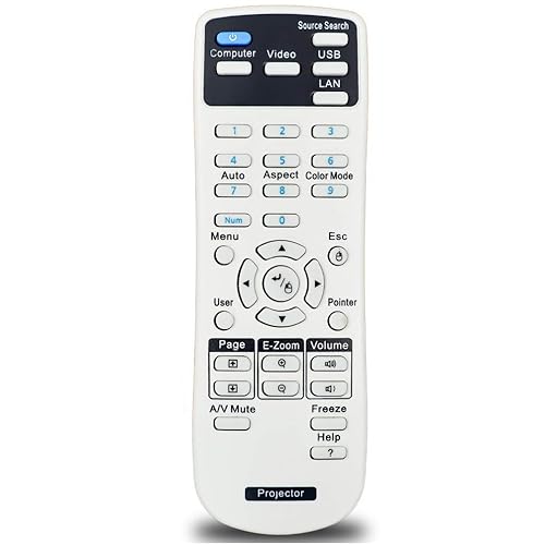 Replacement Projector Remote Control for Epson Home Cinema 710HD Home Cinema 707 H673B H673C H674A H674B