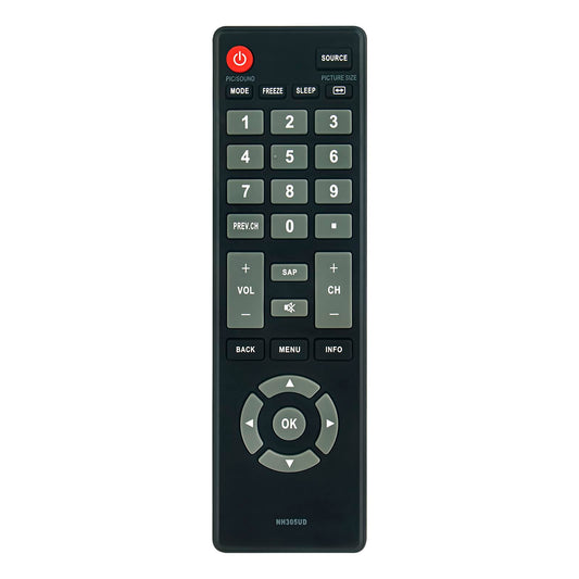 NH305UD Replace Remote Control fit for Emerson TV LF501EM4 LF501EM4F LC320EM3FA LF402EM6 LF402EM6F LF461EM4 LF461EM4A LF501EM4A LF501EM5 LF501EM5F