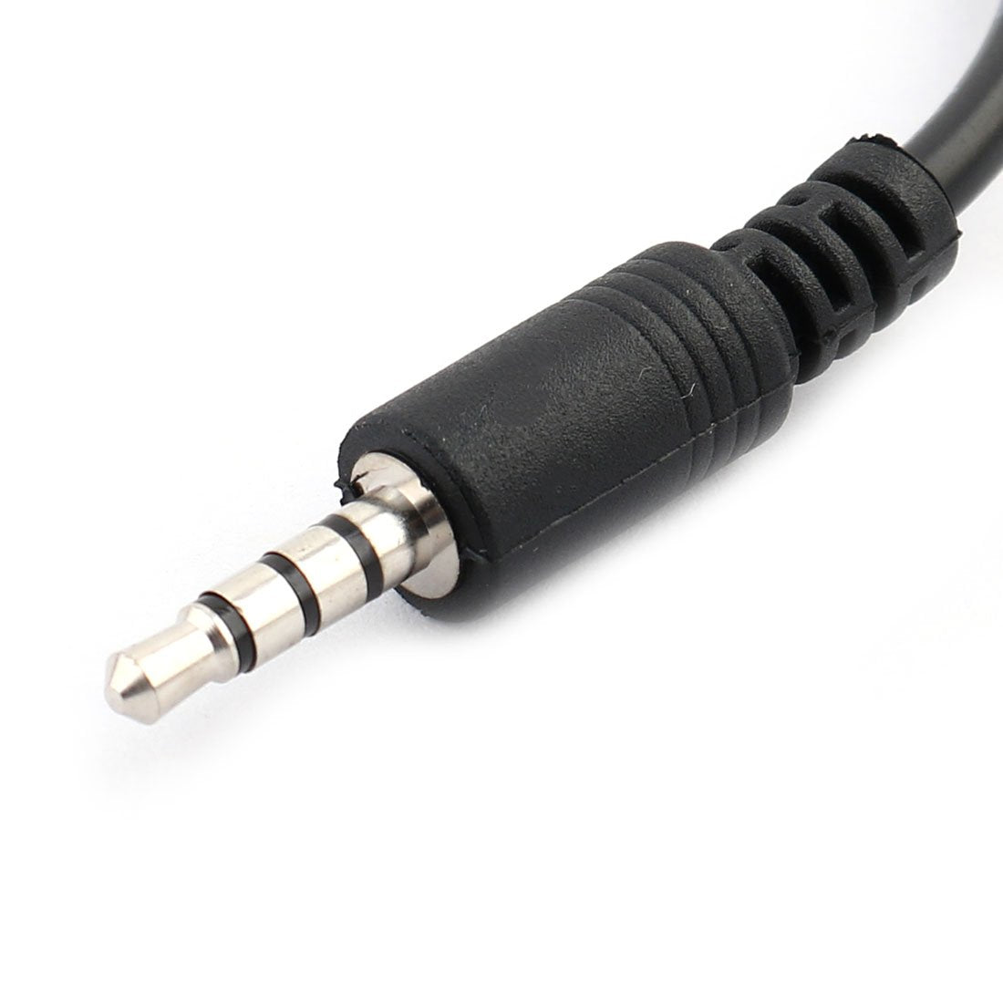 uxcell Plastic Car USB Female to AUX 3.5mm Male Audio Connector Cable Cord Black 22.8cm Long