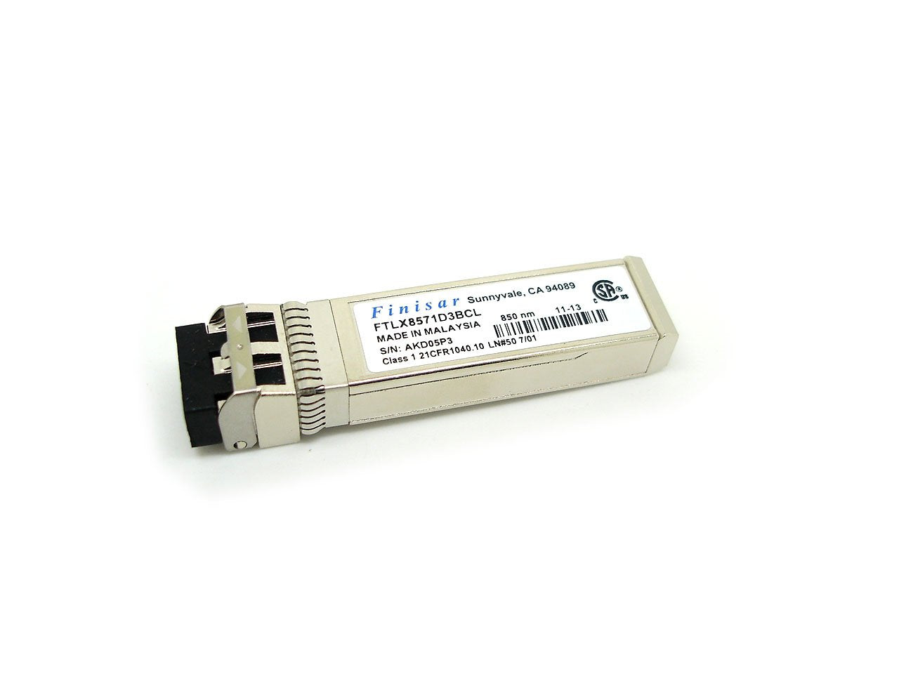 Finisar FTLX8571D3BCL Corporation Transceiver - 10.3 Gbps - 10 Gigabit Ethernet - Wired - Plug-in Module