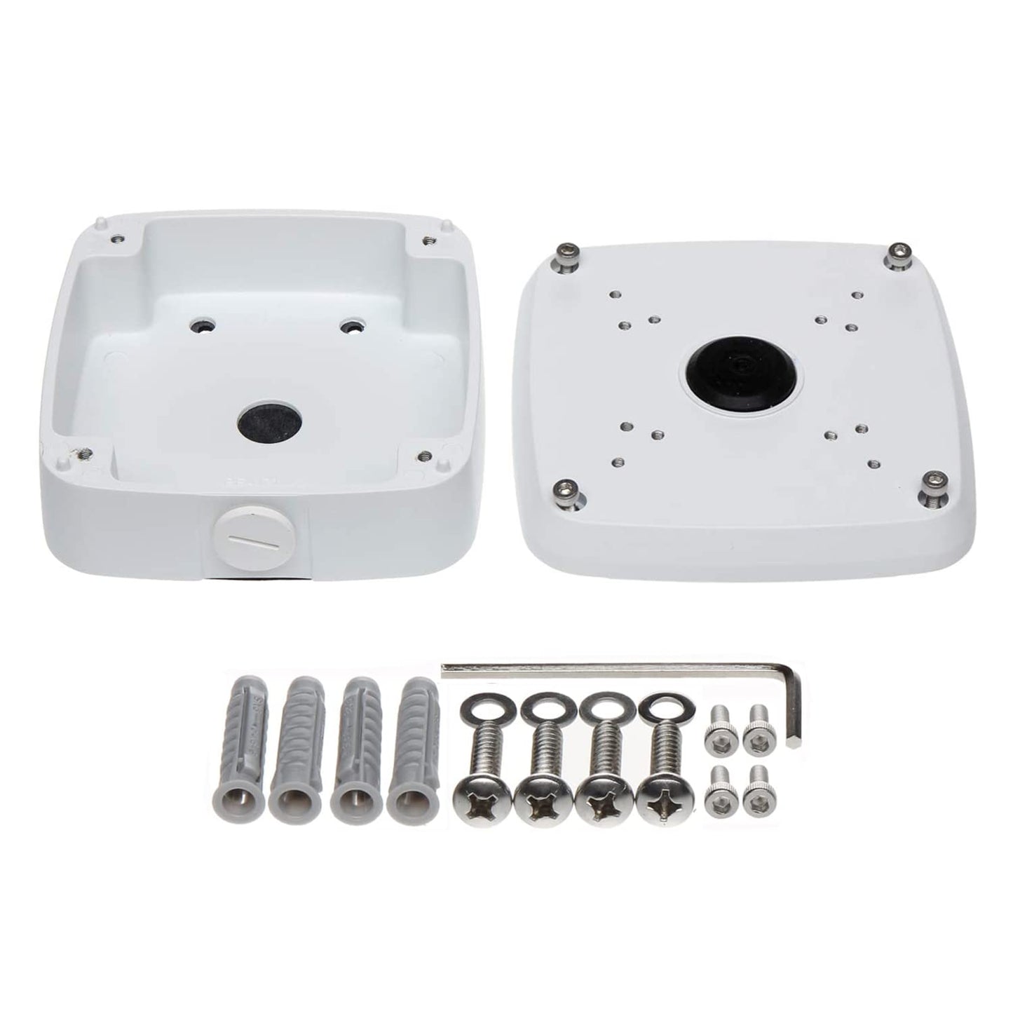 PFA121 Water-Proof Aluminum Junction Box for Dahua Bullet IP Security Cameras Outdoor Usage HAC-HFW1100R/ HFW2220R/HDW1100R, White