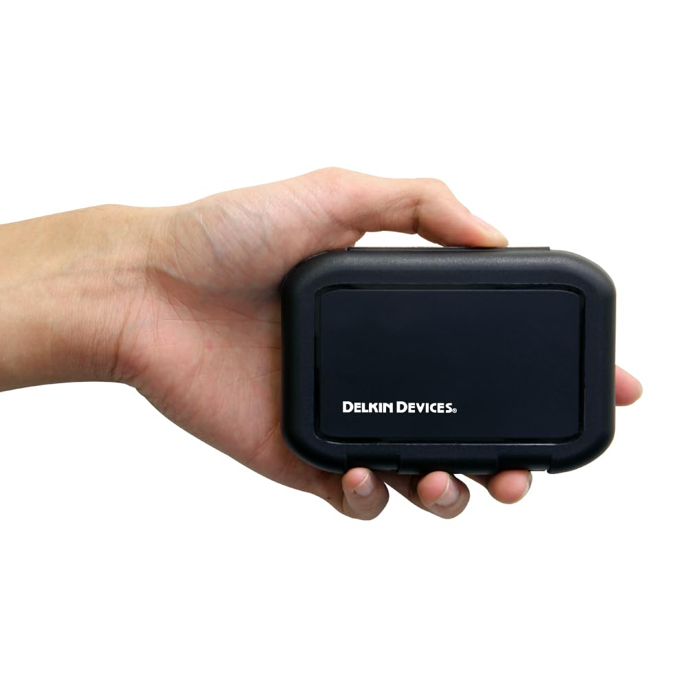Delkin Devices SD Card Holders Tote - Weather Resistant, Crushproof Case for Up to 8 SD Cards (DDACC-SD8)