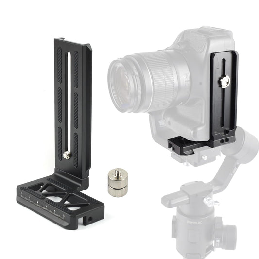 Akeipho L Bracket Vertical Mount for DJI Ronin SC, Aluminum Camera Quick Release Plate for Ronin SC Gimbal Stabilizer, DSLR Camera, Tripod, Monopod