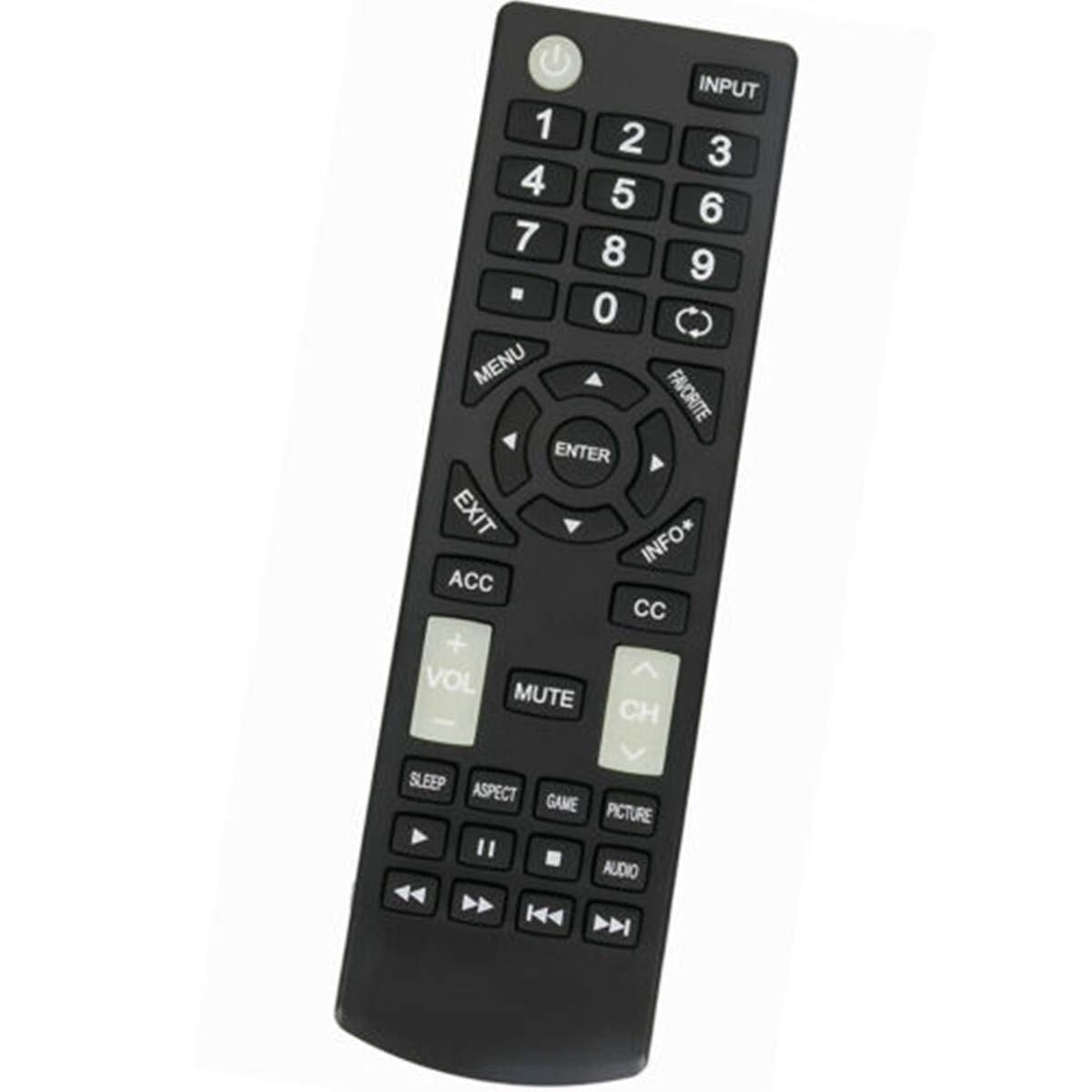 New Replace Remote Control for Insignia TV NS-32D220NA20 NS-43D420NA20 NS-55D420NA20
