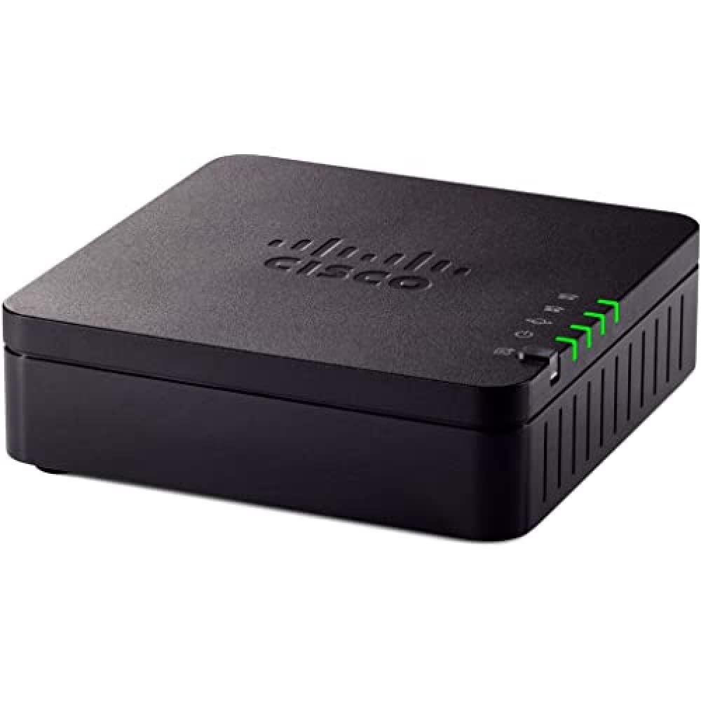 Cisco ATA 192 Multiplatform Analog Telephone Adapter, 2-Port Handset-to-Ethernet Adapter, 1-Year Limited Hardware Warranty (ATA192-3PW-K9) (Renewed)