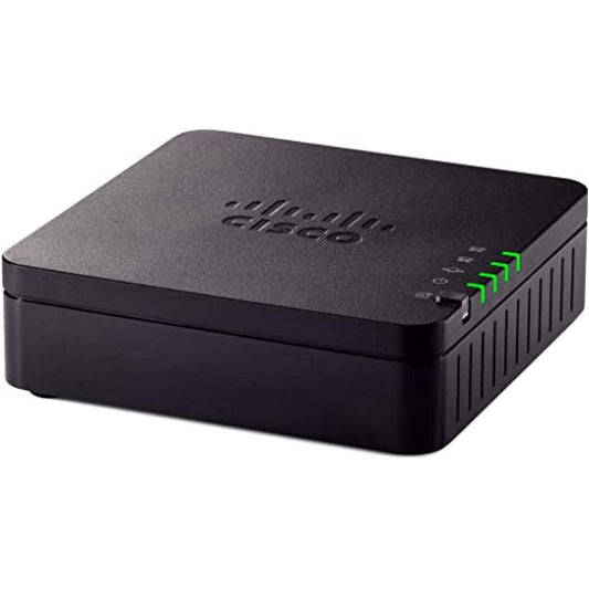 Cisco ATA 192 Multiplatform Analog Telephone Adapter, 2-Port Handset-to-Ethernet Adapter, 1-Year Limited Hardware Warranty (ATA192-3PW-K9) (Renewed)