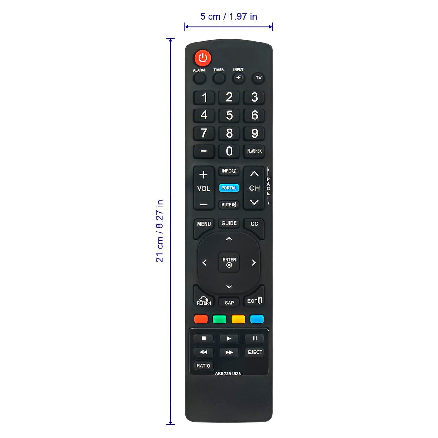 New AKB72915231 Replace Remote for LG LCD TV 32LD333H 37LD333H 26LD340H 32LD340H 37LD340H 42LD340H 26LD343H 32LD343H 37LD343H 42LD343H 26LD345H