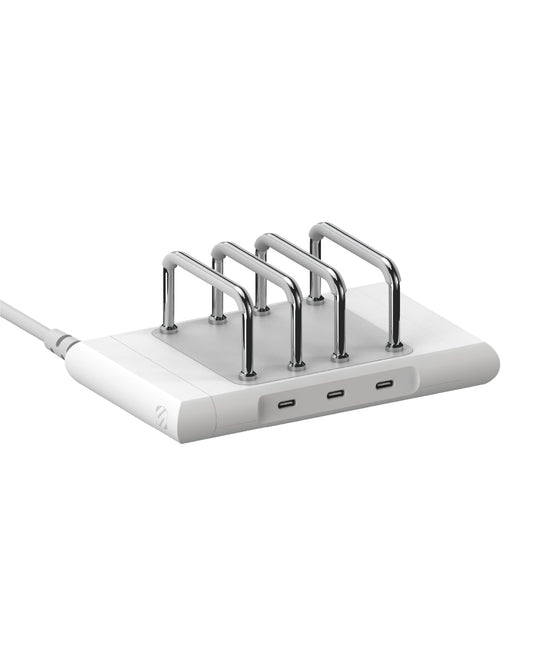 Scosche BL2MD BaseLynx™ 2.0 Vert, 60W USB-C Vertical Charging Station for Multiple Devices, Charger Organizer with 3 PD Fast Charge Ports, Modular