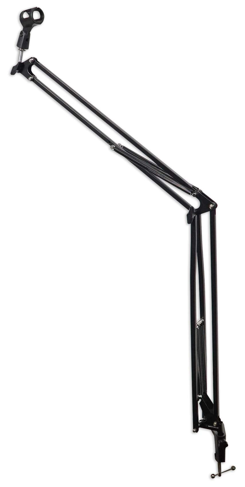 Rockville RCM02 Bundle: Condenser Microphone with Metal Shock Mount, DMS40 40 in Adjustable Boom Arm Stand with Desk Clamp, PRO-M50 Studio Headphones