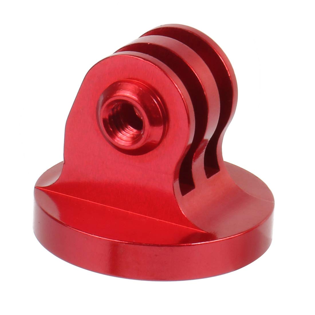 NovelGoal Mini Tripod Mount Adapter 1/4" Aluminium Alloy Base Compatible with GoPro Sports Action Camera Accessories (Red)