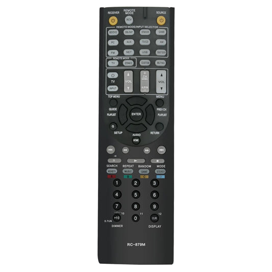 RC-879M Replacement Remote Control for Onkyo AV Receiver Home Theater System in Living Rooms or Rooms, No Programming or Pairing Needed, Replace