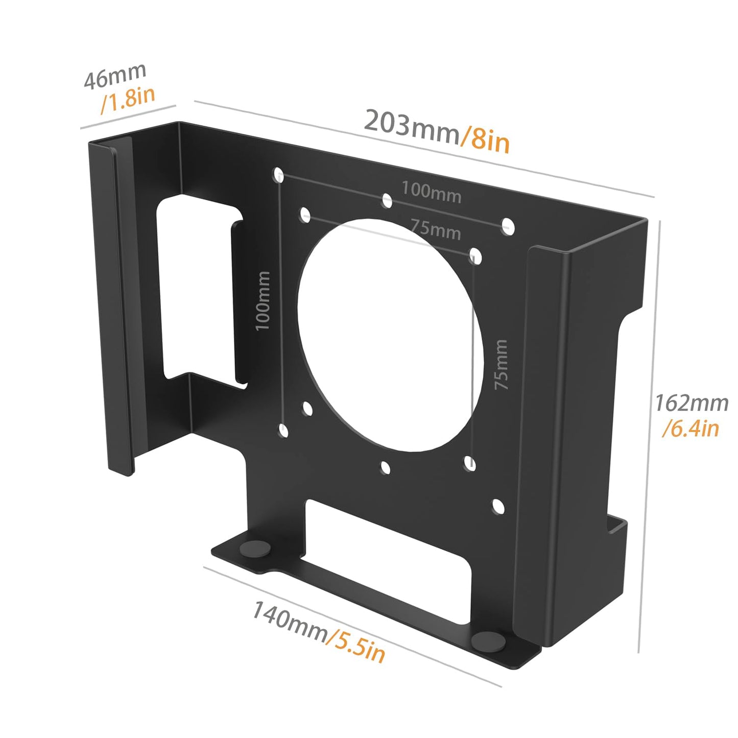 bylitco Monitor Vesa Mount or Under Desk Holder for Mac mini 2018-2023 M1 M2