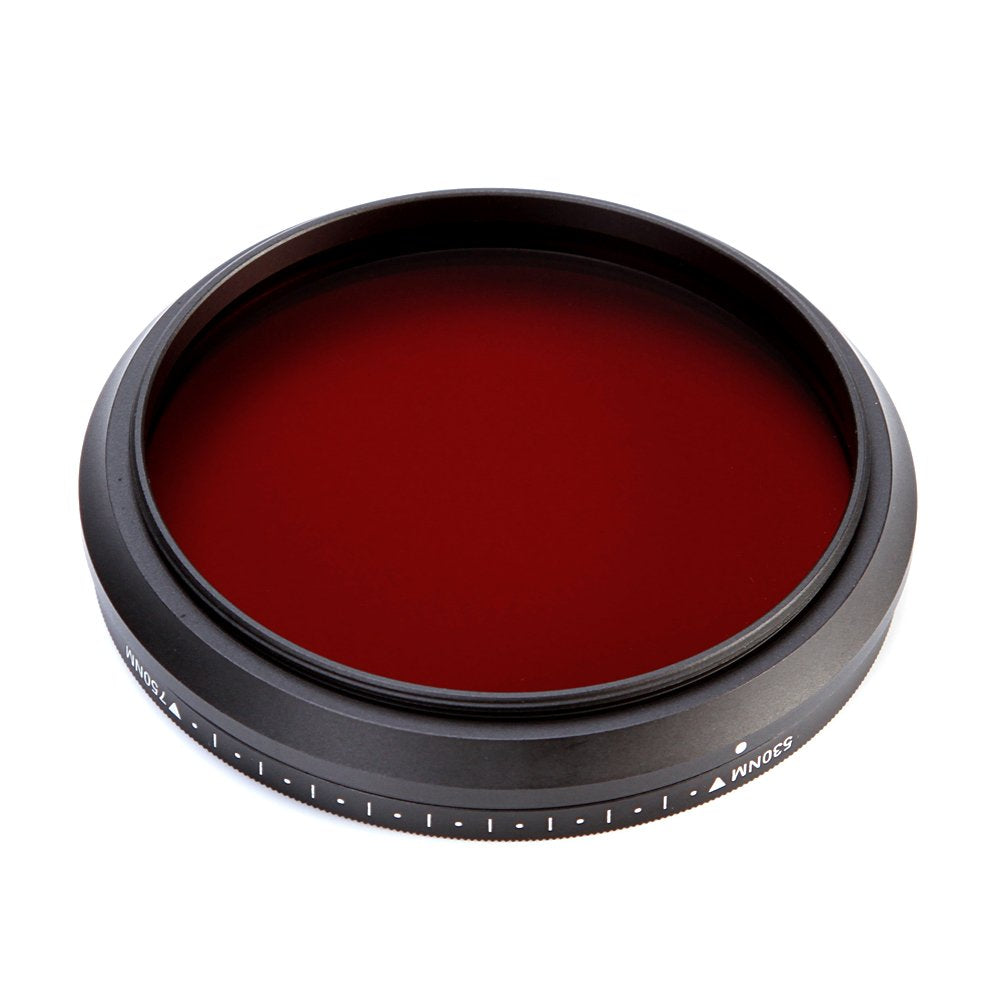 Fotga Six-in-One IR Infrared Adjustable Neck X-Ray Glass Filter Infrared IR Filter 530nm to 750nm (77mm)