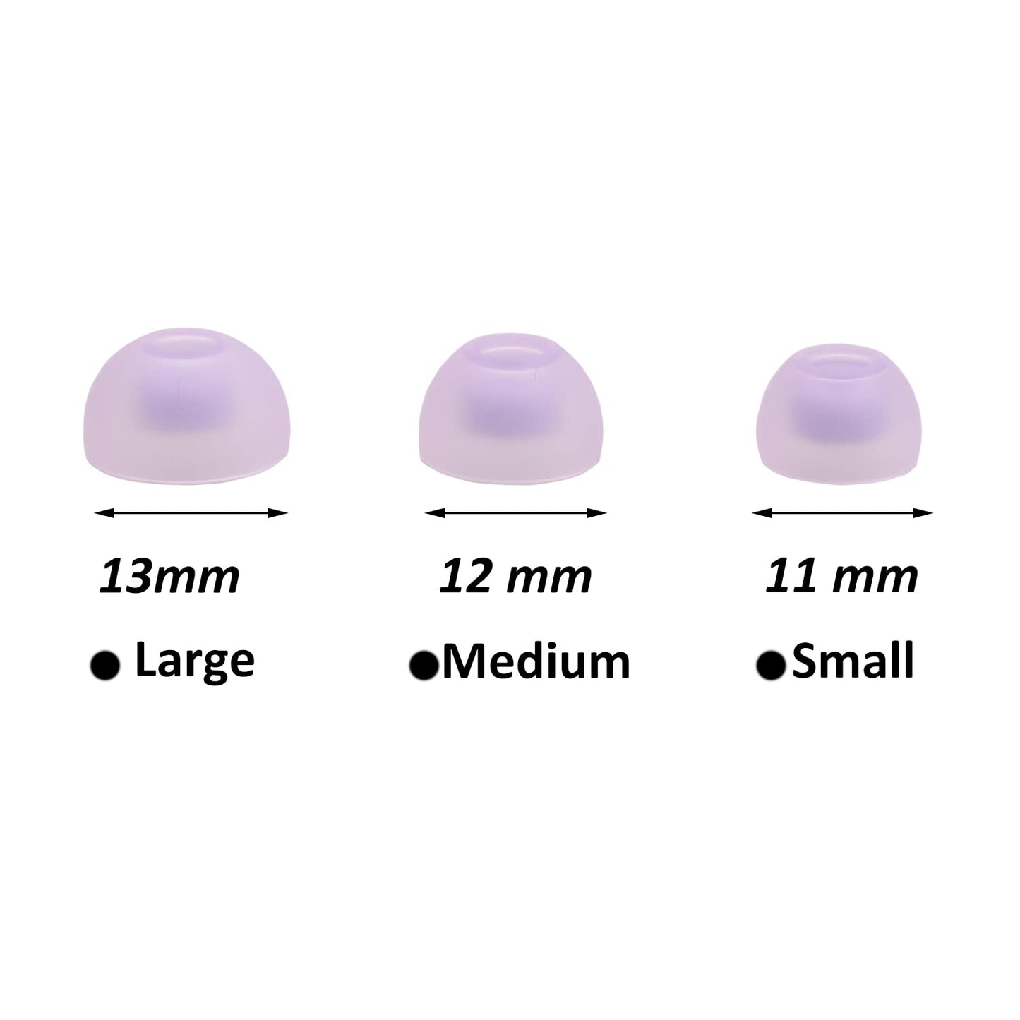 6 Pairs Replacement Earbuds Tips Silicone Eartips Set for Samsung Galaxy Buds 2 Headphones Wireless Fit in Case Ear Tips (Lavender)