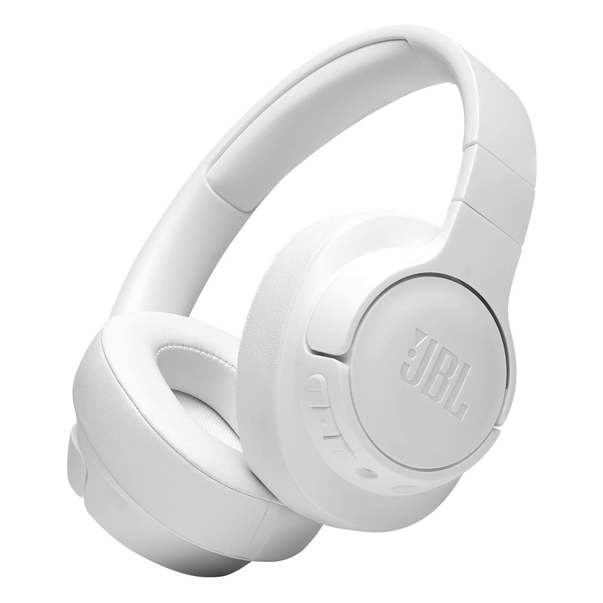 JBL Tune 710BT Wireless Over-Ear Headphones - Bluetooth Headphones with Microphone, 50H Battery, Hands-Free Calls, Portable (White) (Renewed)